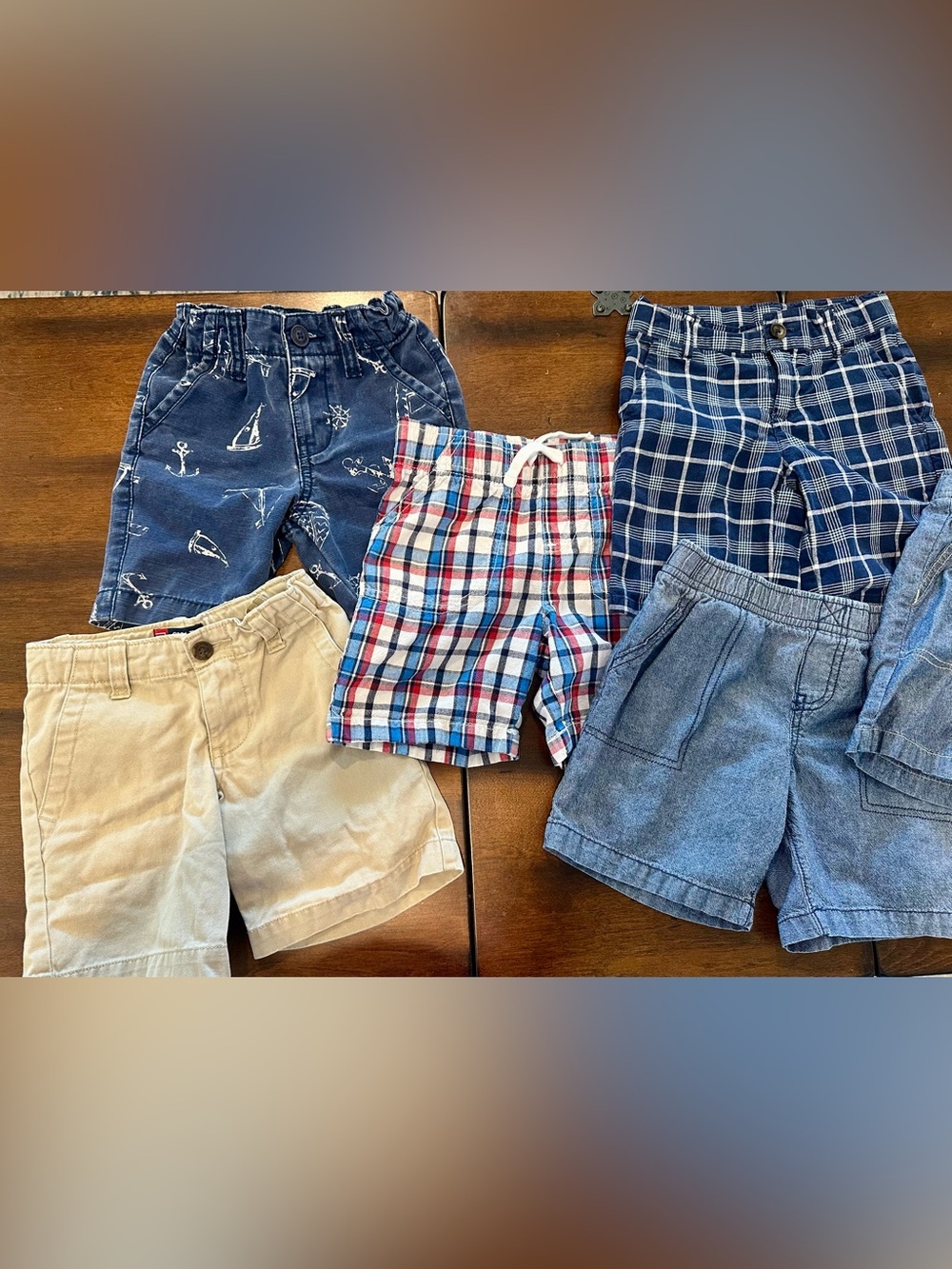 Boy’s 3T lot of six Shorts, All 100% cotton - Picture 3 of 16